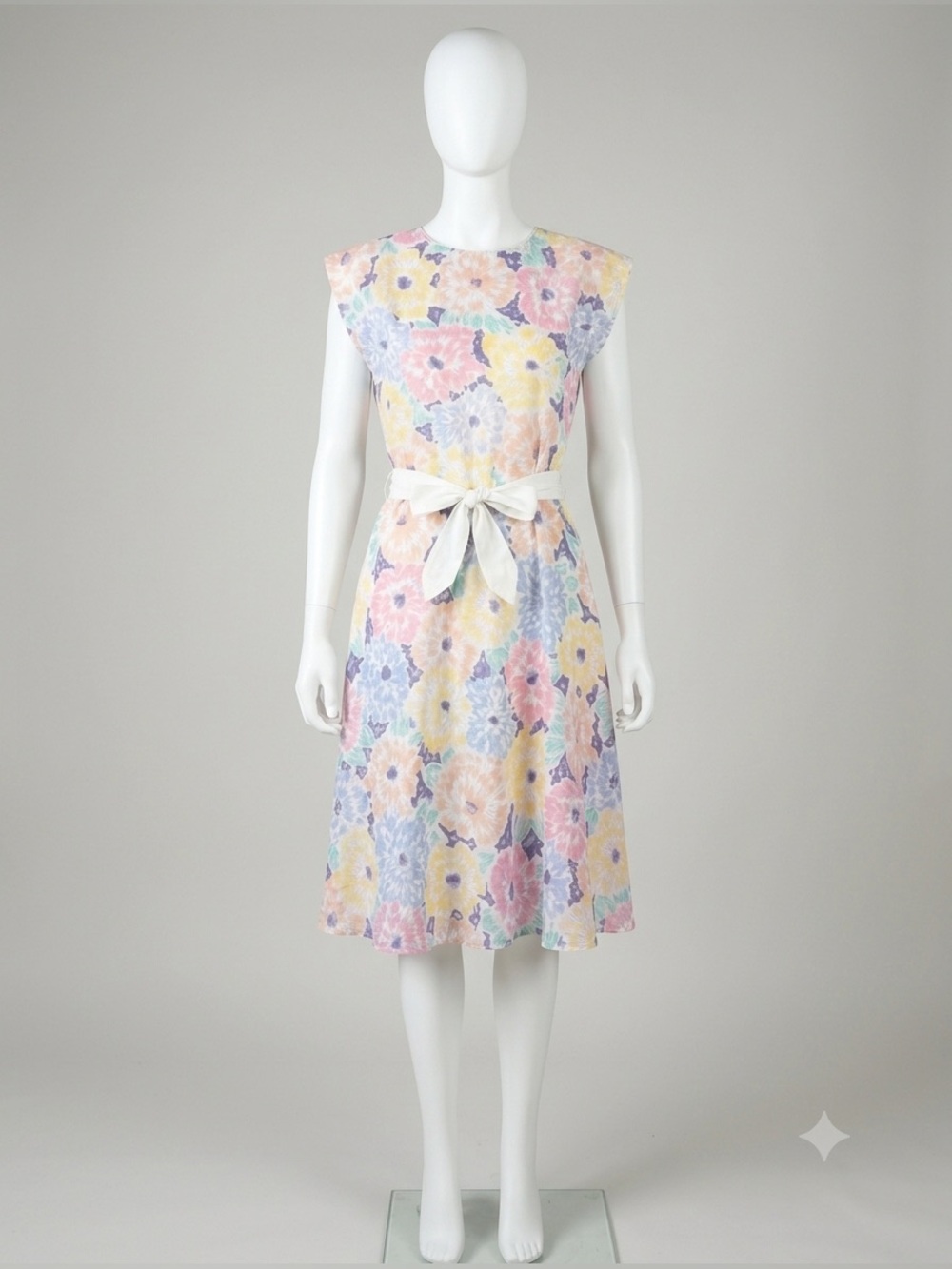 NWT VINTAGE DRESS DEADSTOCK FLORAL MIDI - Picture 4 of 9